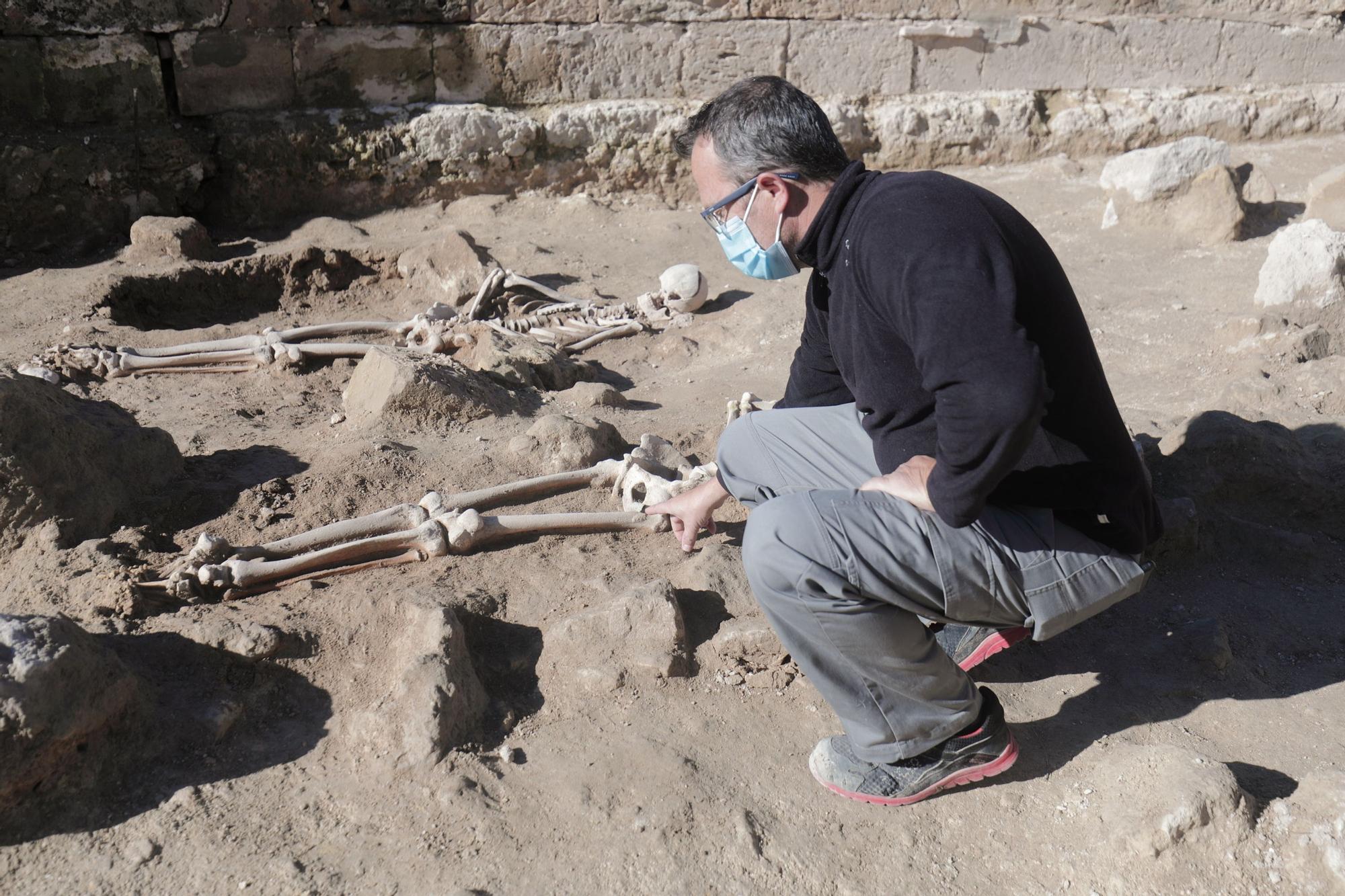 Hallan dos cuerpos de la guerra de Independencia en unas obras en Palma