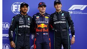 Hamilton y Russell escoltarán al campeón Verstappen en la salida del GP de México