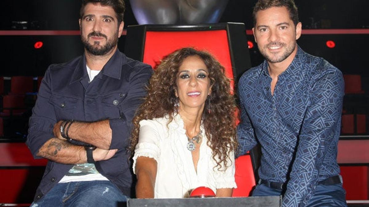 Los tres 'coaches' de la 'La Voz Kids'