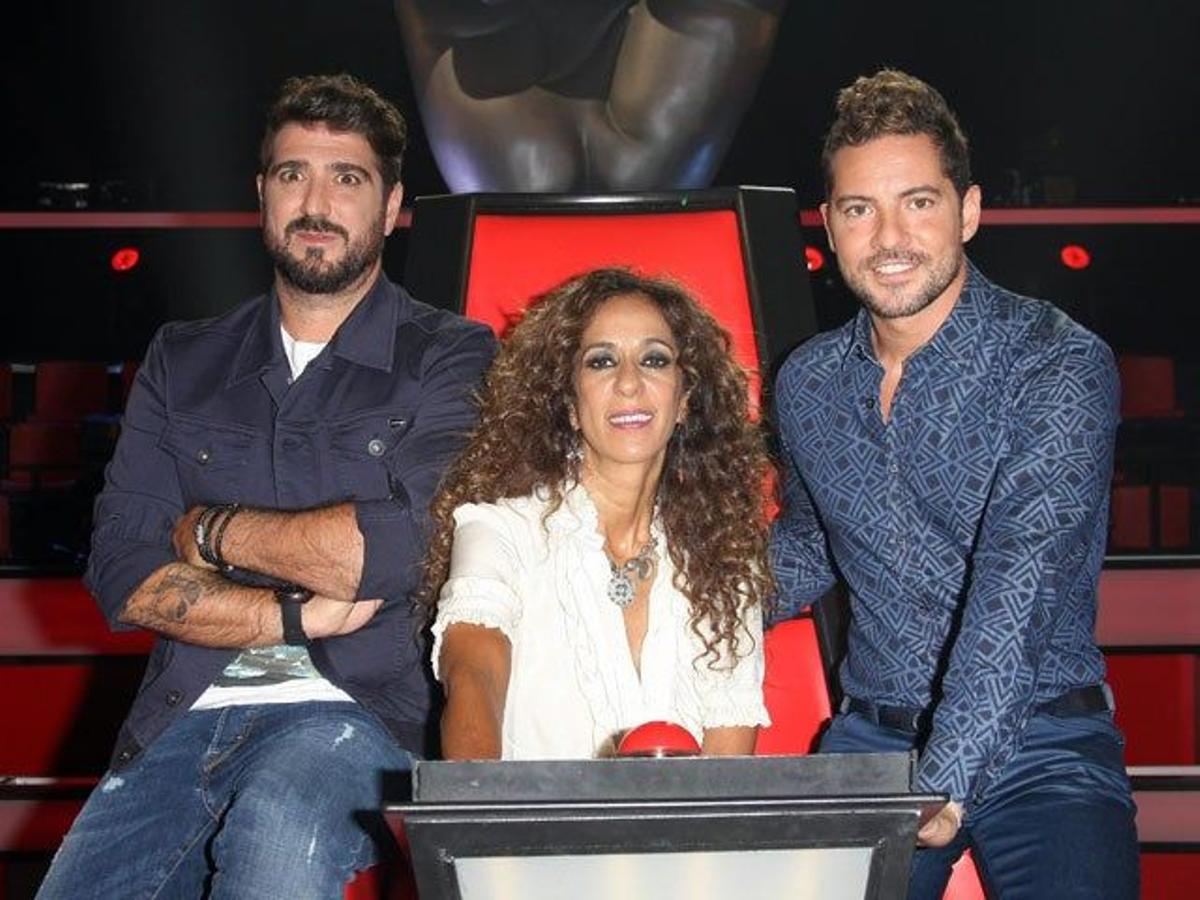 Los tres 'coaches' de la 'La Voz Kids'