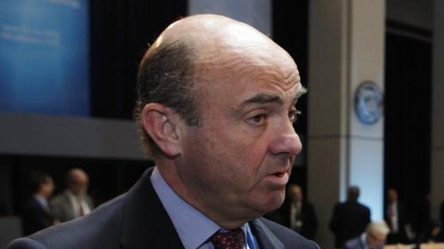 El ministro español Luis de Guindos.