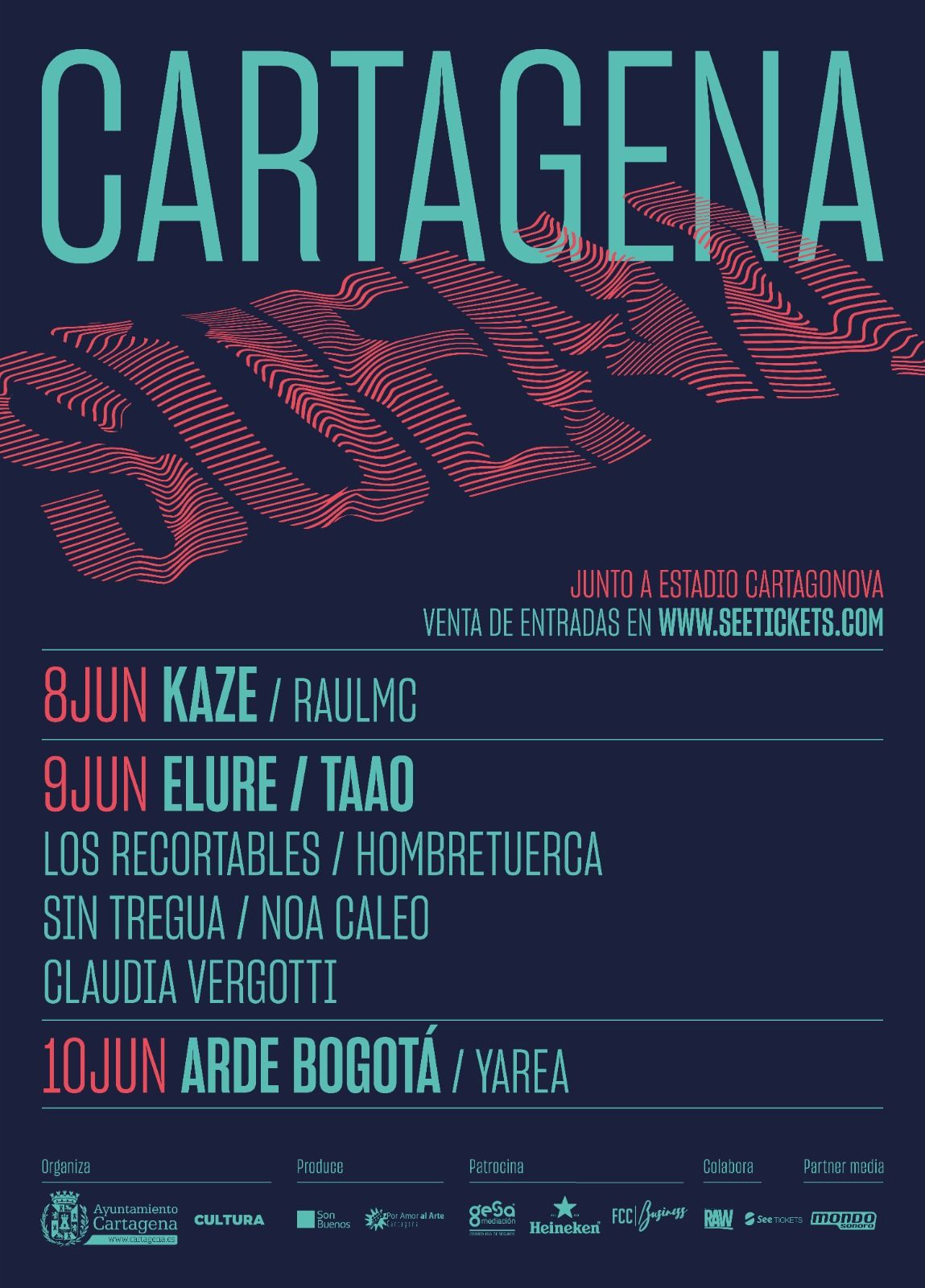 El cartel de la primera edición del Cartagena Suena.
