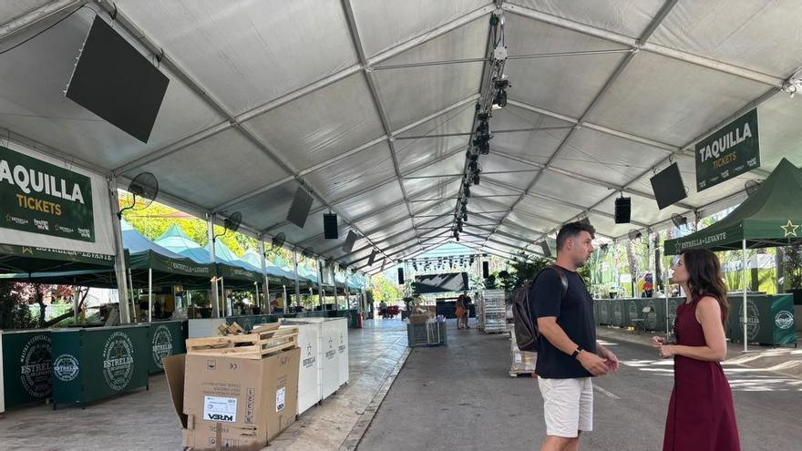 El Racó FestiElx gana 15 metros de longitud y refuerza la climatización de su gran carpa