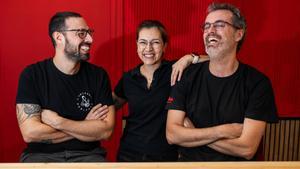 Héctor Barbero, Romina Reyes y Pau Pons, los socios de las dos LArtesana.