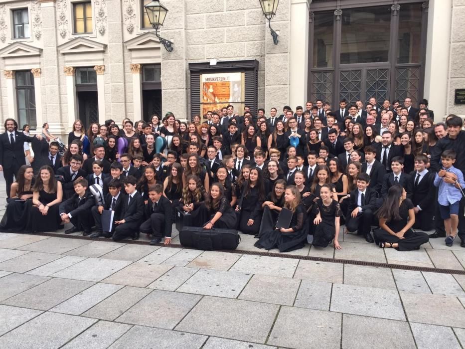 La OJPA y la Orquesta de Aspirantes viven su gran experiencia en Viena