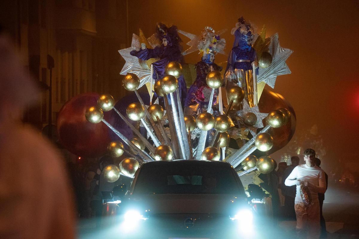 Una de las carrozas de la cabalgata de Reyes del pasado año.