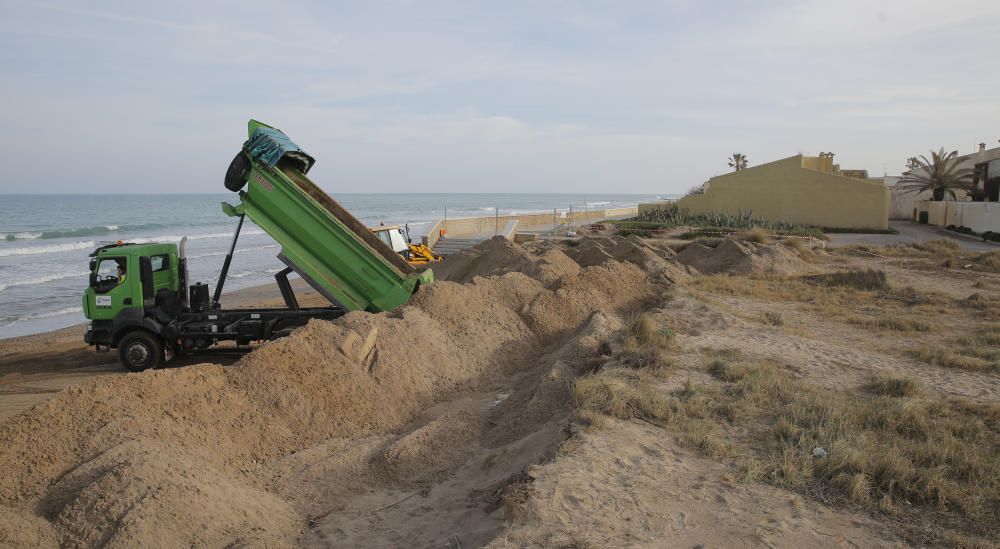 Obras en las playas del Saler y la Garrofera