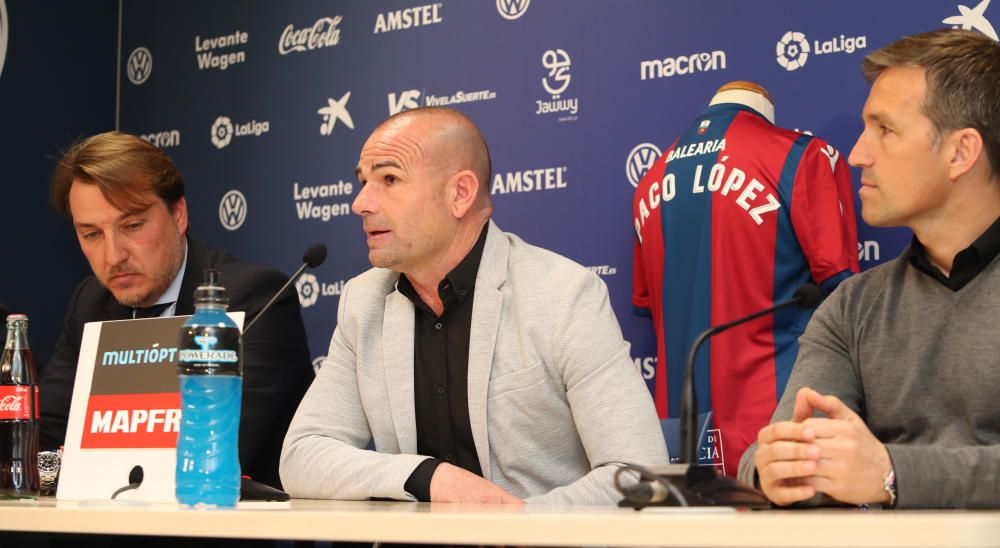 Presentación de Paco López como primer entrenador del Levante UD