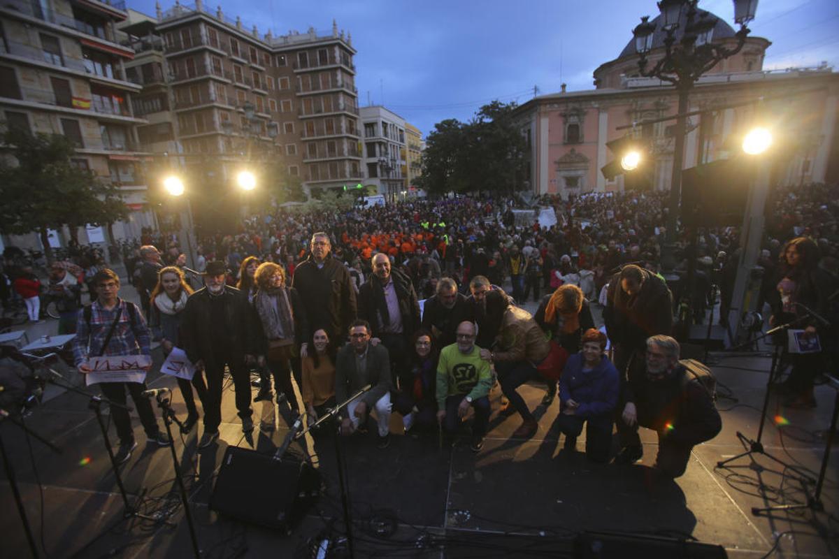 Concentración de Escola Valenciana en València