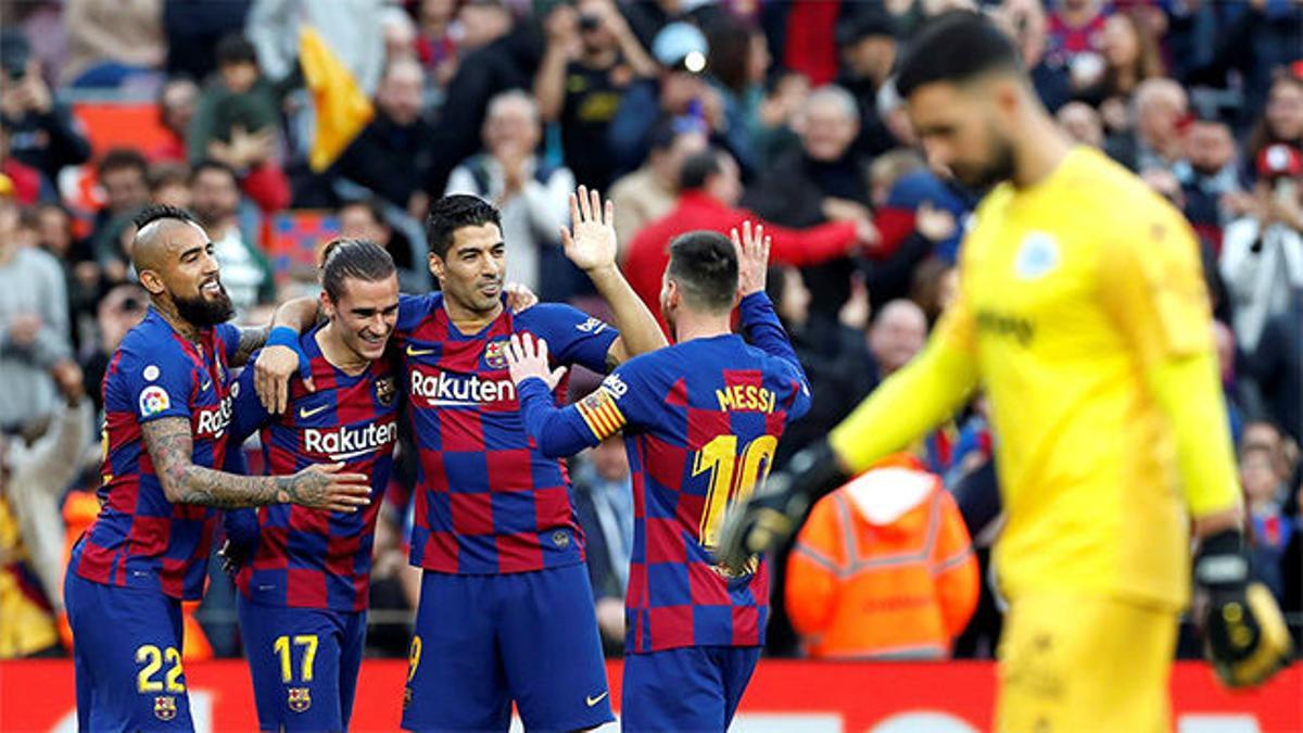 Las notas de los jugadores del Barça al descanso