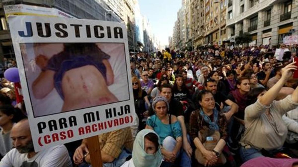 Manifestación contra la violencia machista, en noviembre, en Madrid.