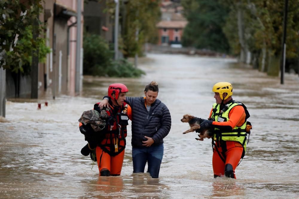 Inundaciones causadas por Leslie en Francia