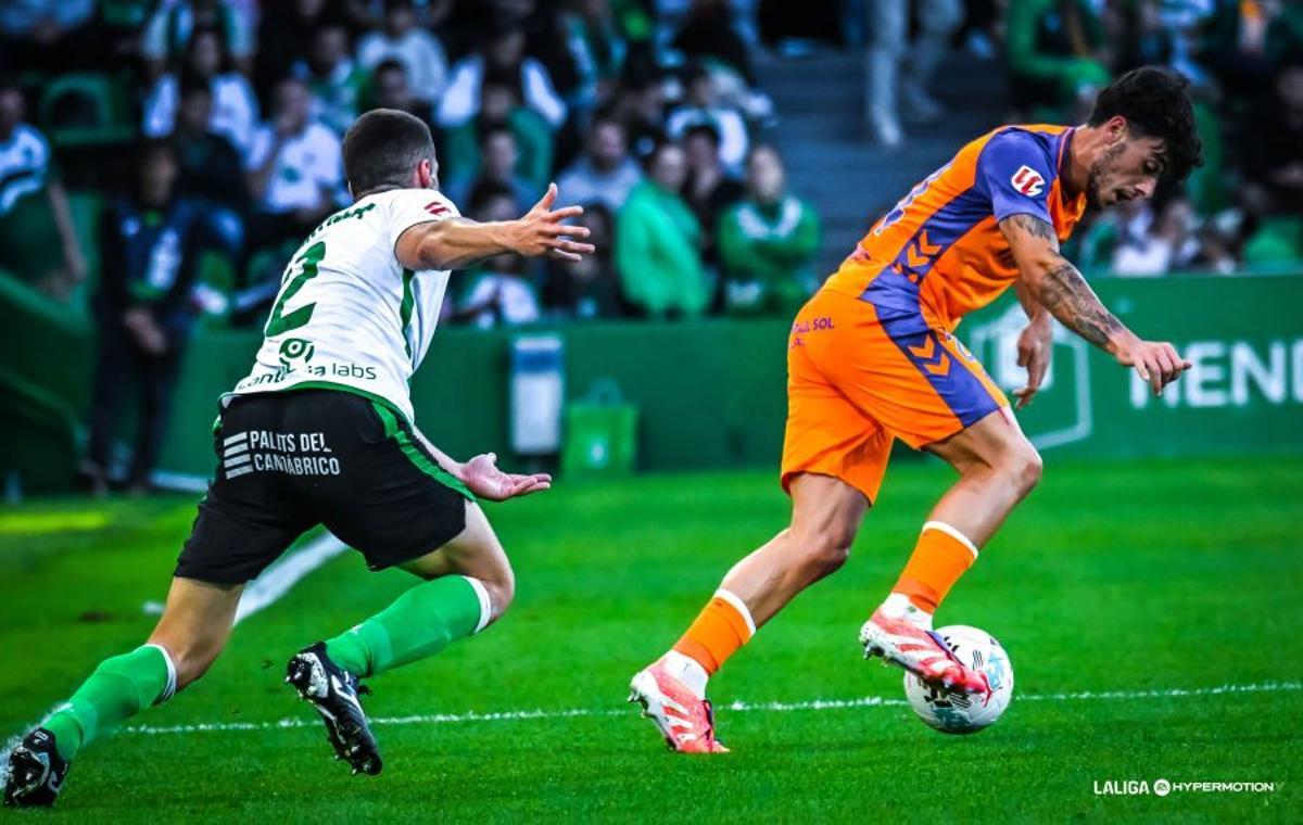 El Málaga CF - el Racing de Santander, en imágenes