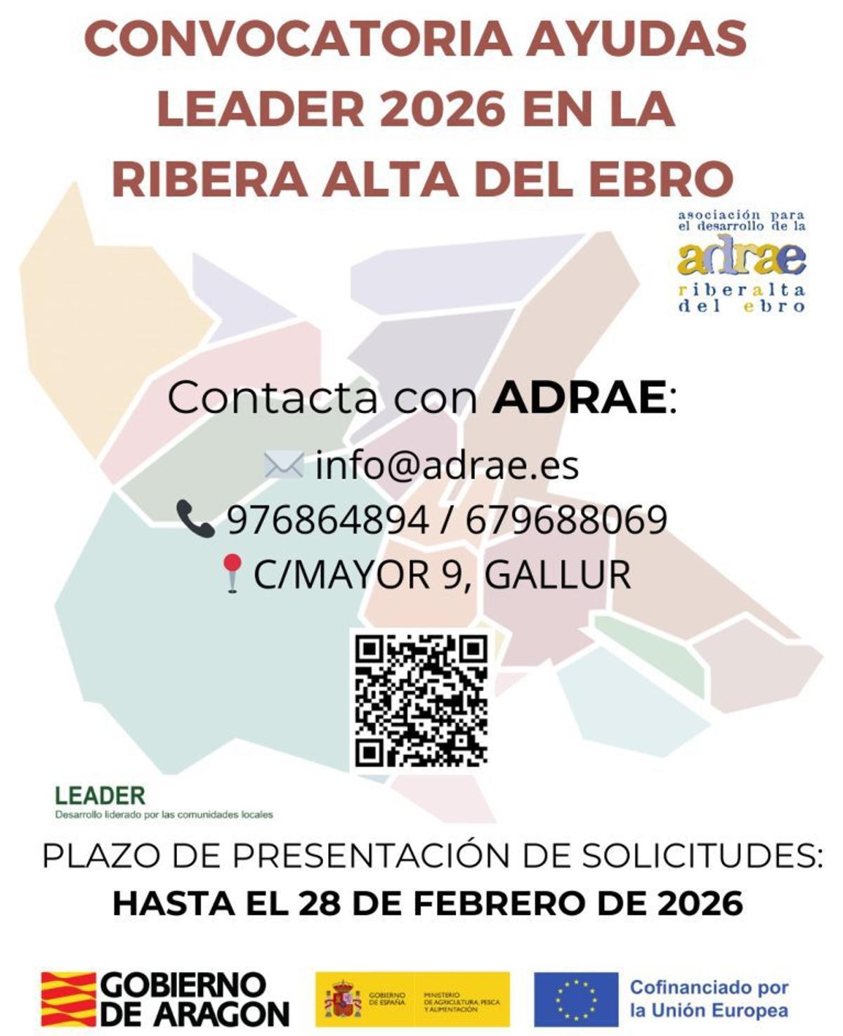 Cartel de la convocatoria de ayudas.