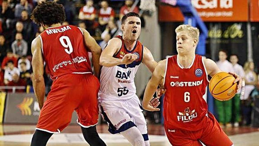 Imatge del partit de la primera volta que el Baxi va vèncer per 85-58