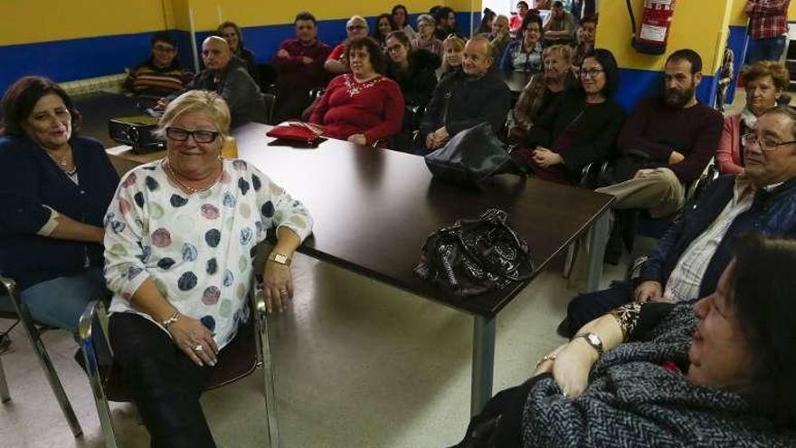 Asistentes al acto de la Asociación Rey Pelayo, ayer.