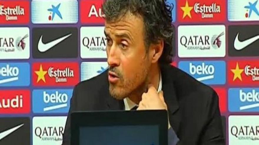 Luis Enrique: &quot;Un partido muy bueno que nos refuerza&quot;