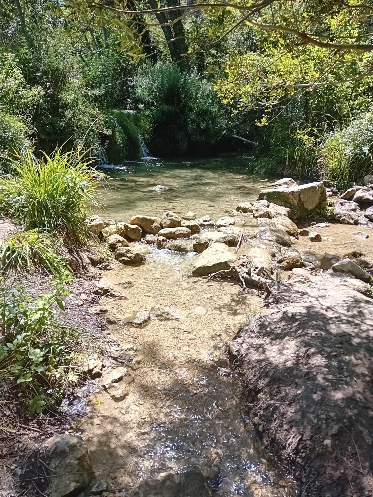 El río Vinalopó a su paso por Banyeres, donde nace