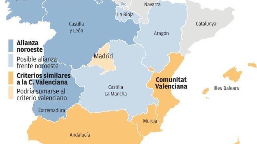 Las 'dos Españas' de la financiación
