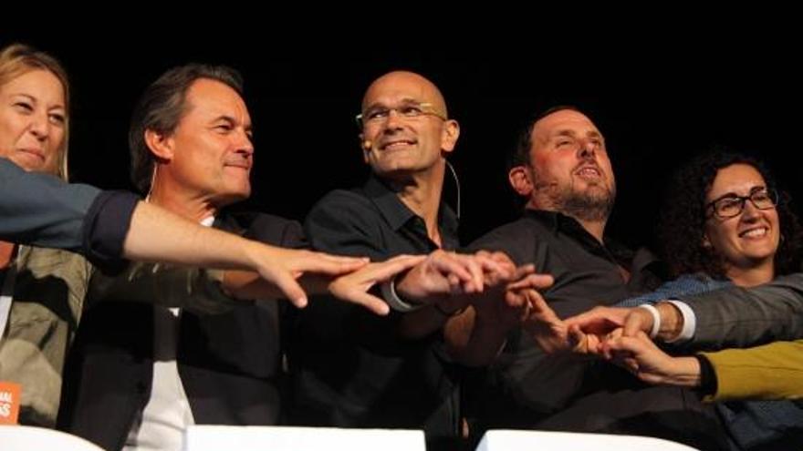 Artur Mas, Raül Romevai Oriol Junqueras,