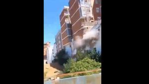 Se derrumba un edificio de cinco plantas en el centro de Teruel