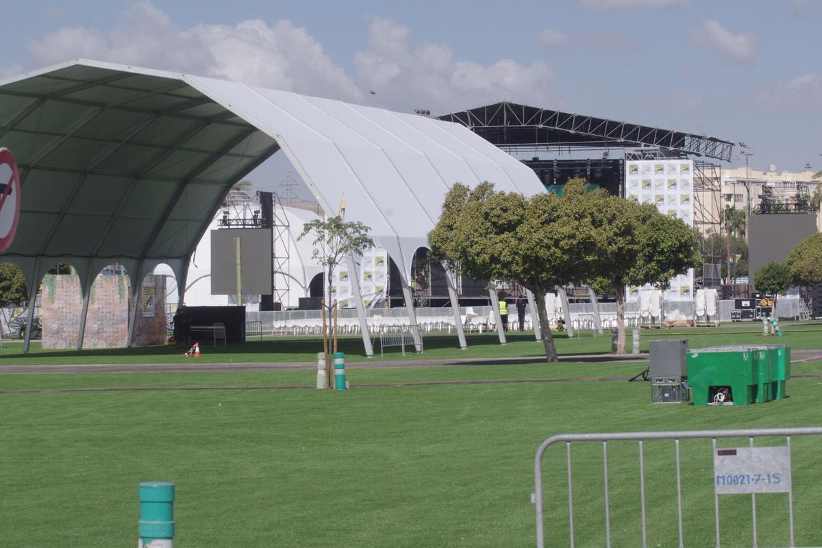 Preparativos para la San Diego Comic-Con Málaga en el Palacio de Ferias de Málaga Preparativos para la San Diego Comic-Con Málaga en el Palacio de Ferias de Málaga