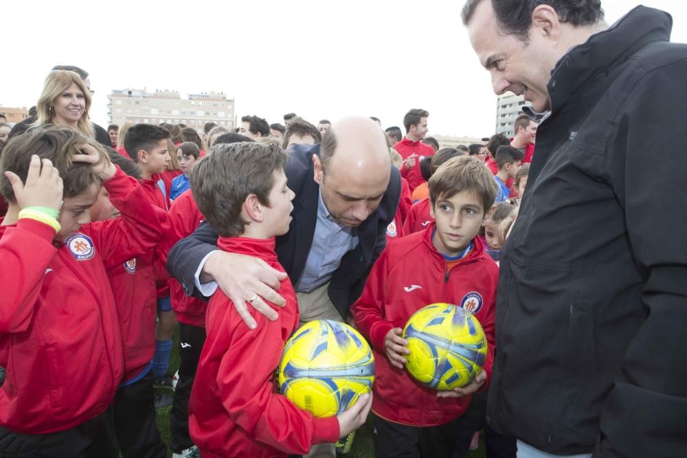 Inauguración del nuevo campo de fútbol del colegio Salesianos