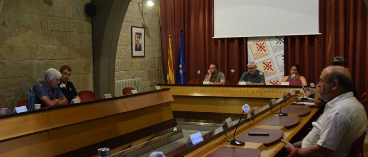 Imatge del Consell d’Alcaldies celebrat ahir | ARNAU VALVERDE