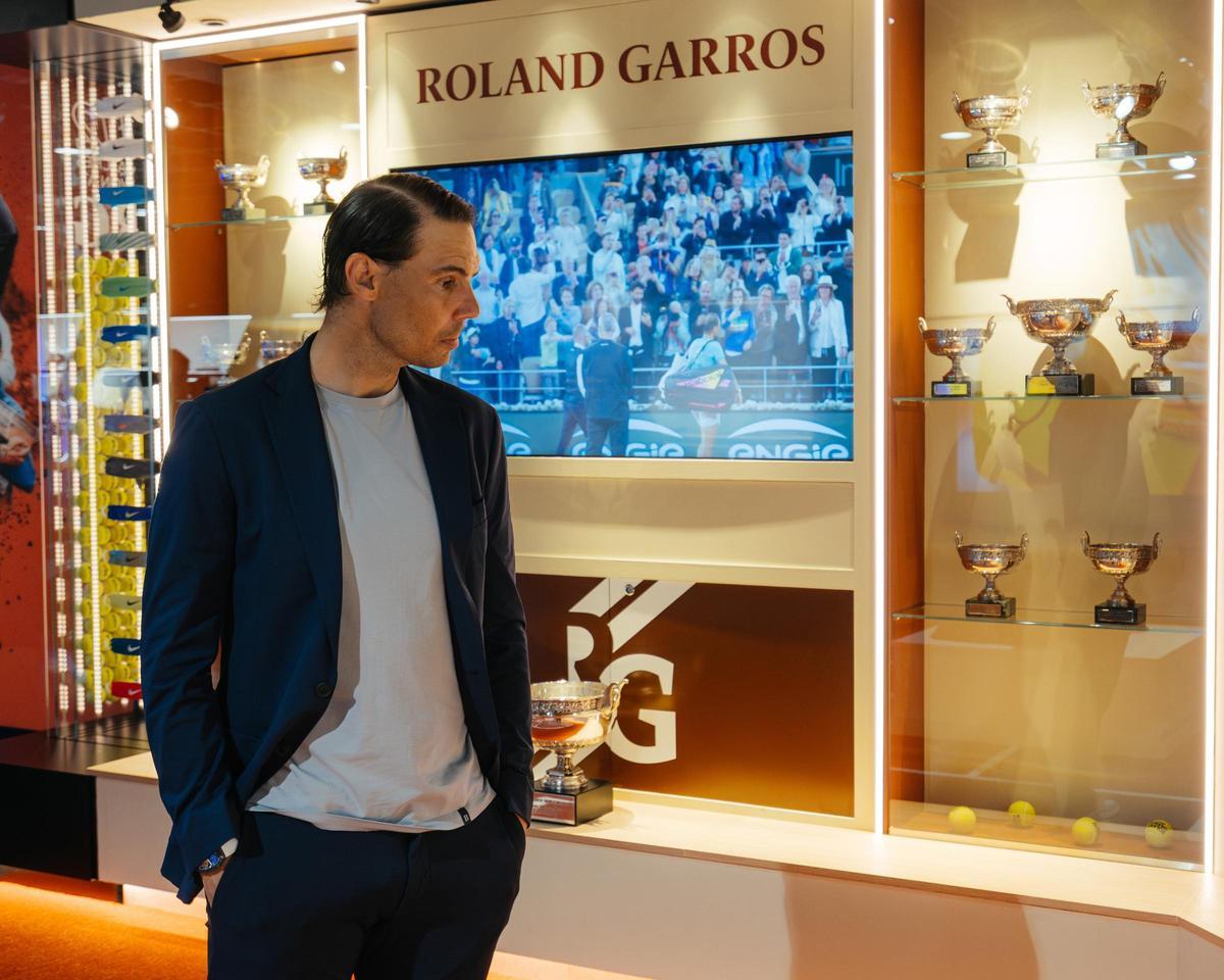 Rafa Nadal, visitando la zona del Museo