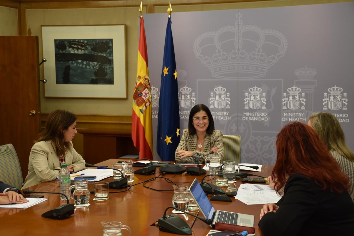 La ministra Carolina Darias en el último Consejo Interterritorial.