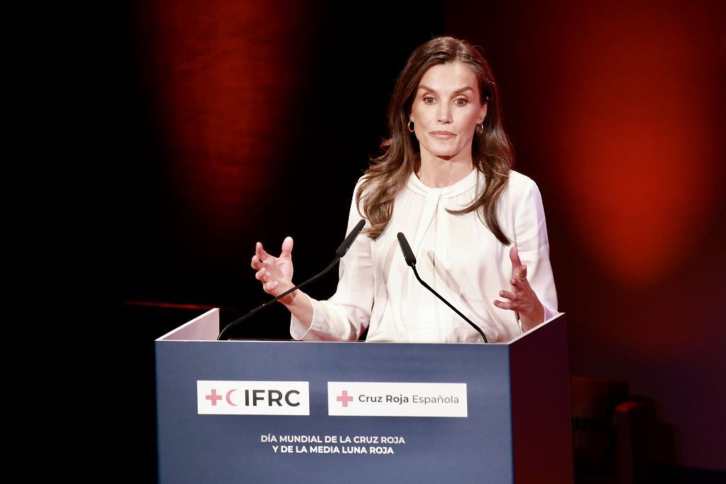 Las imágenes de la reina Letizia en el acto en Murcia por el Día Mundial de la Cruz Roja