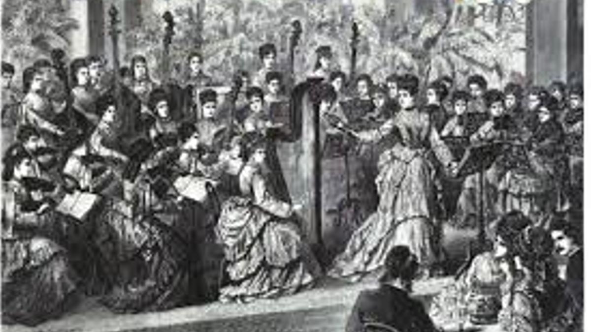 Josephine Weinlich, con la Orquesta de Mujeres