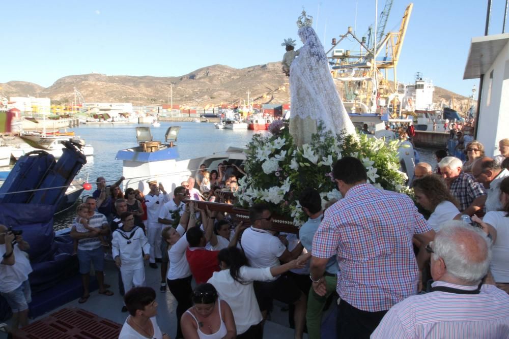 Procesión marítima de la Virgen del Carmen en Cartagena