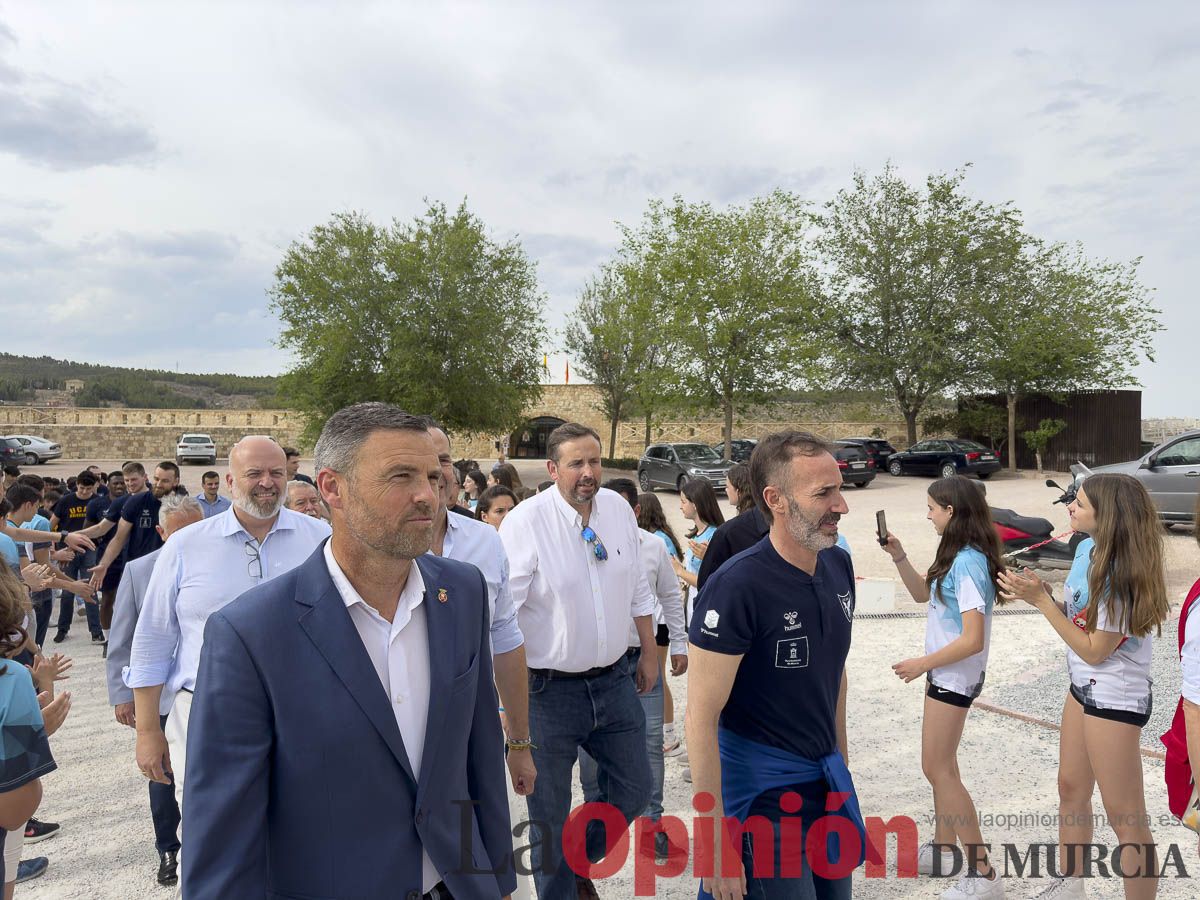 El UCAM de baloncesto peregrina a Caravaca de la Cruz en su Año Jubilar