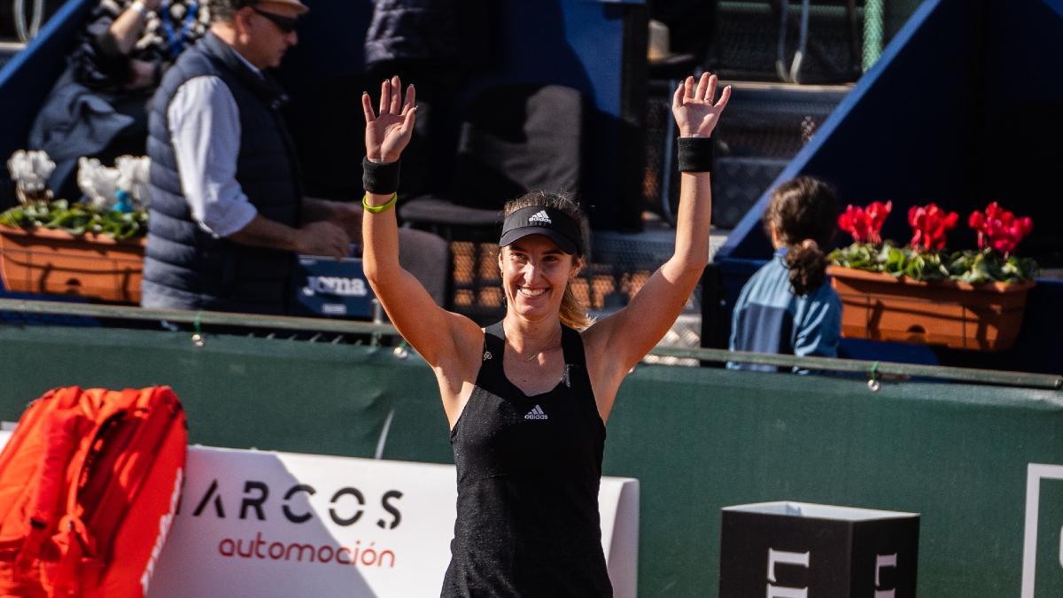 Marina Bassols, feliz en el ITF Open Ciudad de Valencia