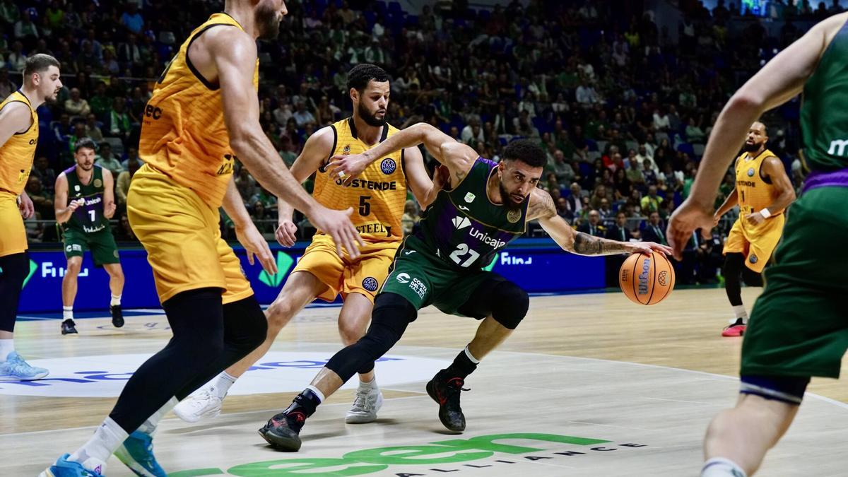 El Unicaja ya ganó al Filou Oostende en el Carpena.