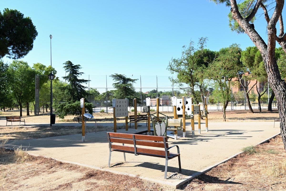 Zona deportiva del parque de Las Cruces