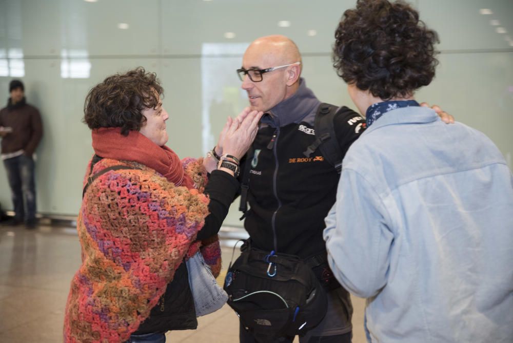 Arribada dels pilots del Dakar a Barcelona