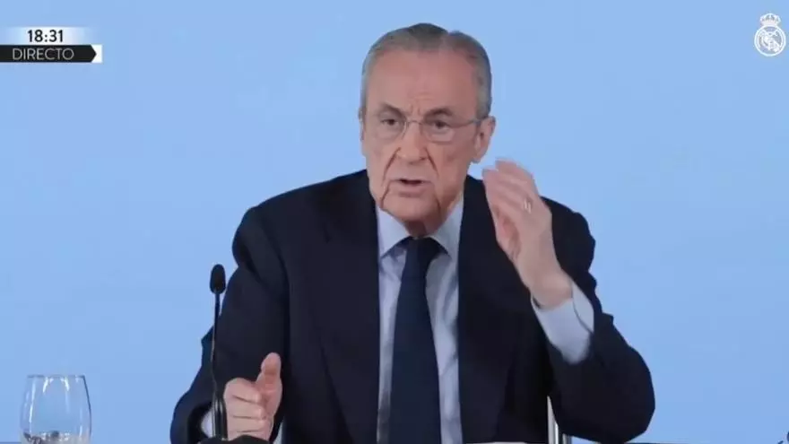 El 'peak' del surrealismo en la rueda de prensa de Florentino: "Me voy a dar de baja del ABC..."