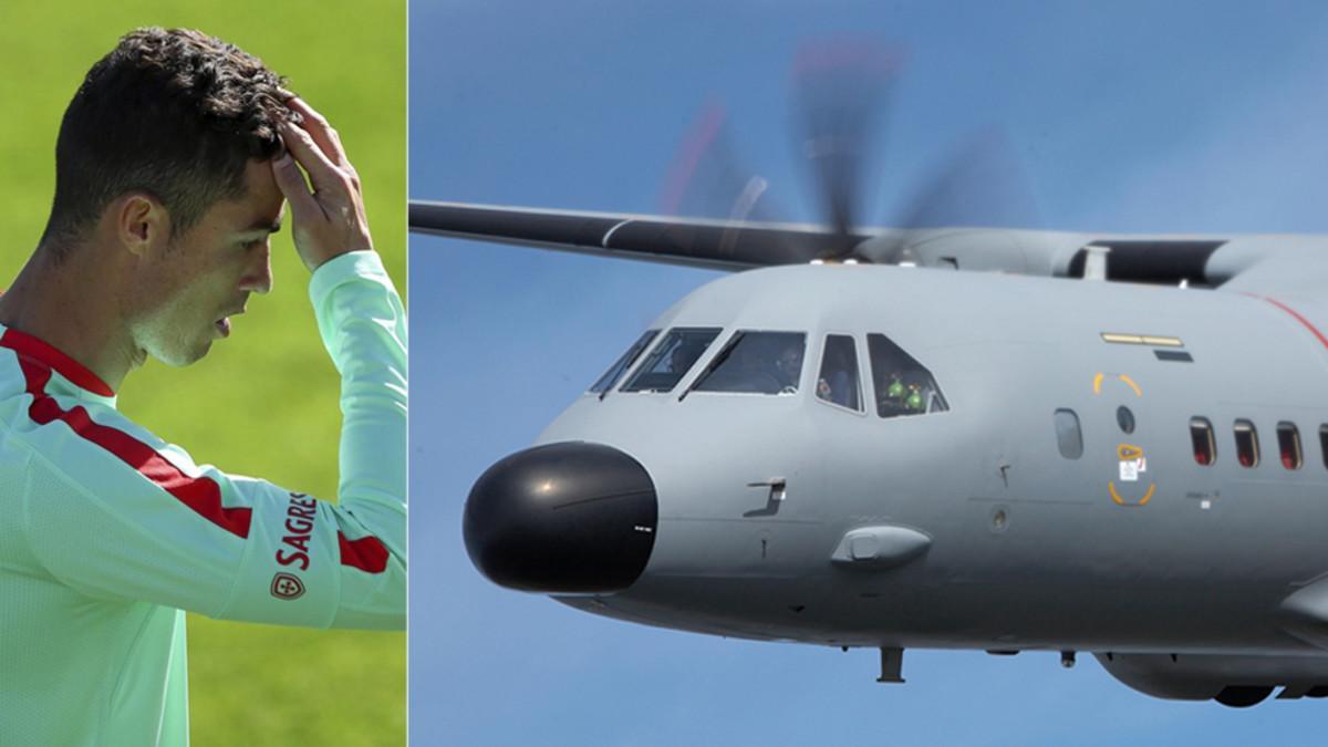 Cristiano y Portugal viajarán a Andorra en un avión del Ejército