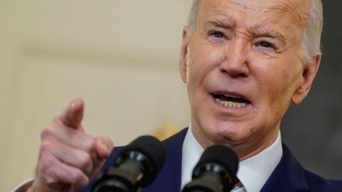 El presidente de Estados Unidos, Joe Biden, durante una rueda de prensa en la Casa Blanca.