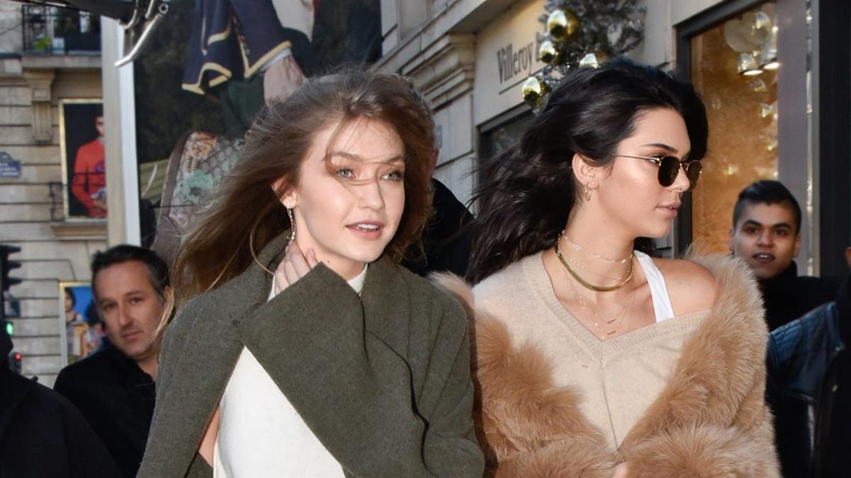 Kendall y Gigi juegan al matchy matchy en París