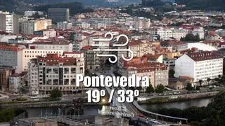 El tiempo en Pontevedra: previsión meteorológica para hoy, viernes 14 de agosto