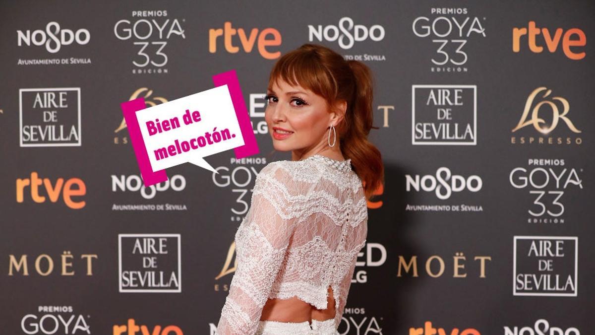 Cristina Castaño se pasa de transparente en los Goya 2019