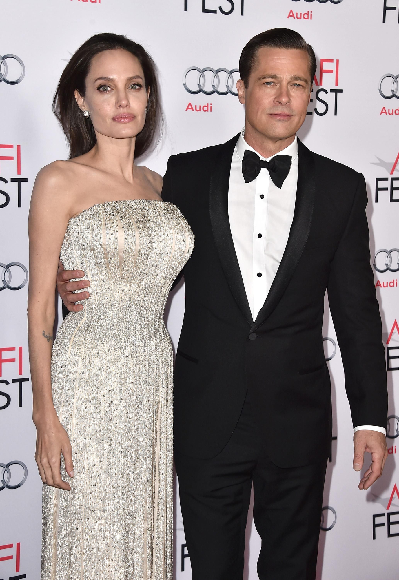 Angelina Jolie y Brad Pitt en la inauguración del AFI Fest en Los Angeles