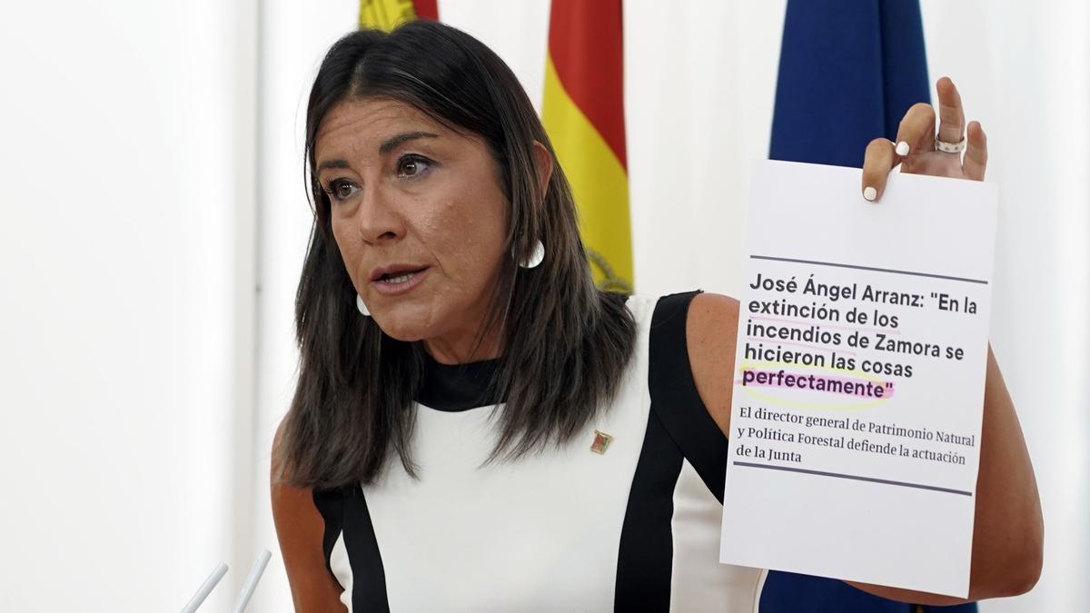 La secretaria de Organización del PSOE de Castilla y León, Ana Sánchez, realiza balance del período estival
