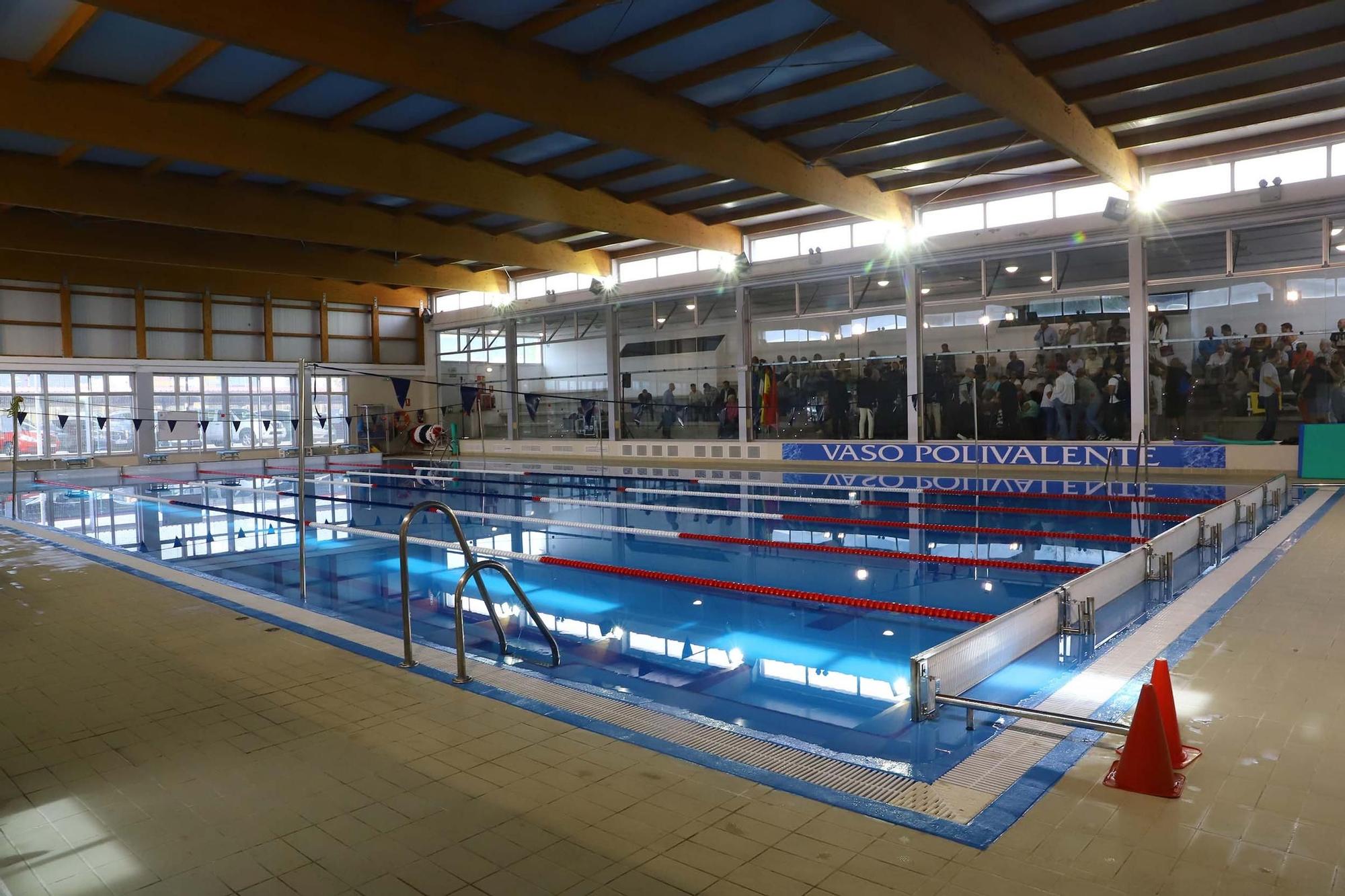 La piscina cubierta del Parque Figueroa abre sus puertas, en imágenes