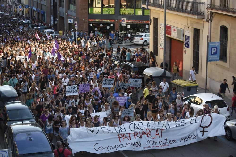 Manifestació a Manresa en contra de la violació d'