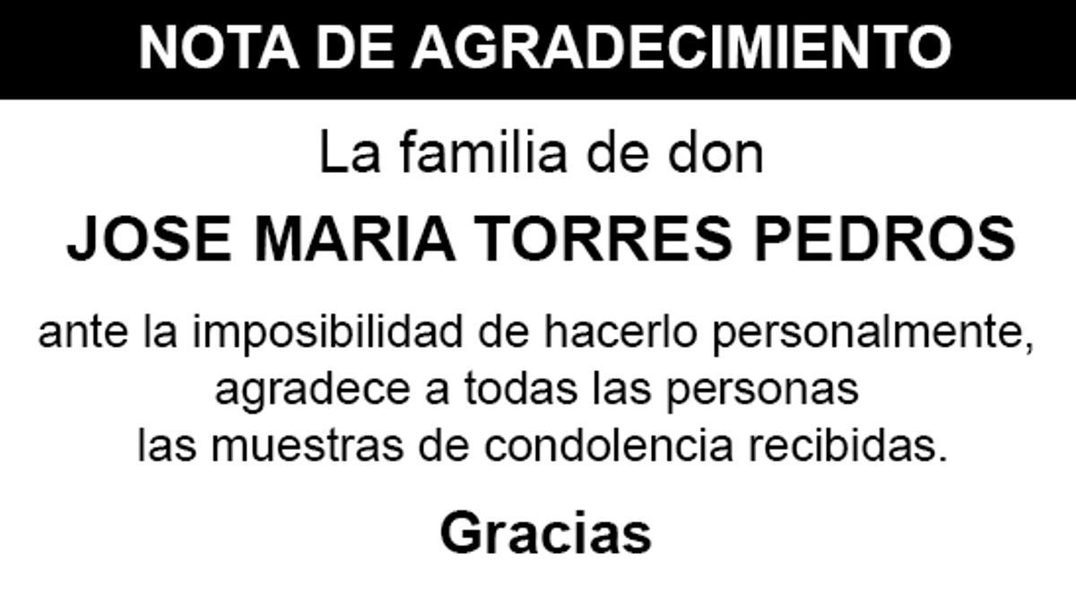 Nota José María Torres Pedros