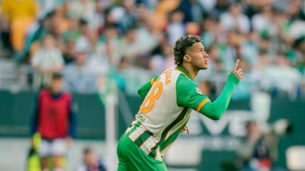 Nelson Deossa, en el Betis - Rayo Vallecano de Liga en La Cartuja